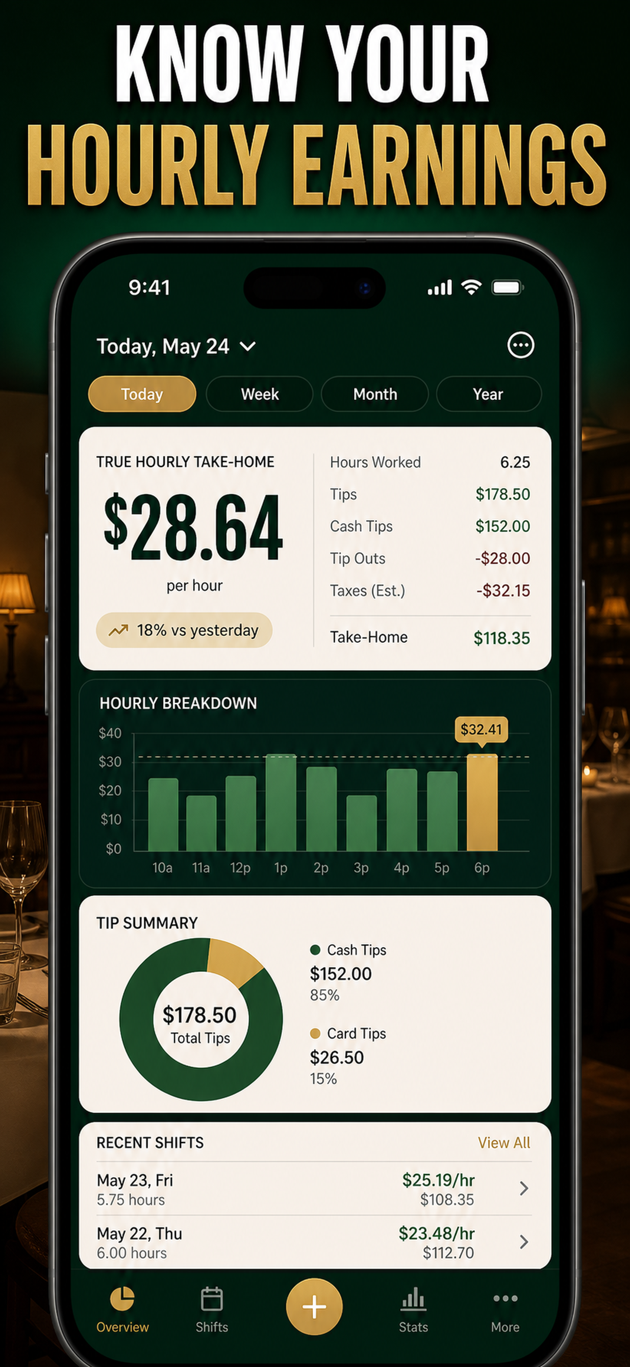 Tip Tracker & Wage Log screenshot 4