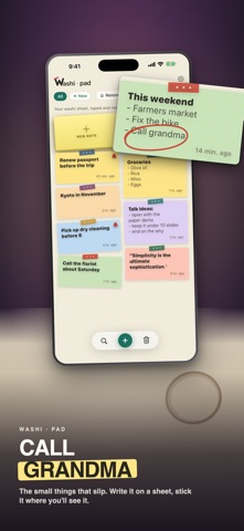 Washipad: Notes that stick Screenshot 1 of 3