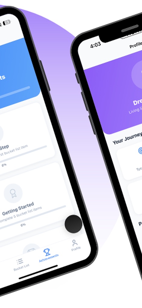 Dream Chaser Unique Bucket App - Lifestyle App | MWM