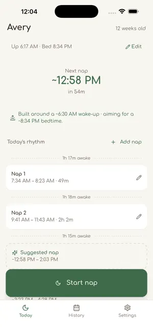 NapMap - Baby Nap Schedule screenshot 1