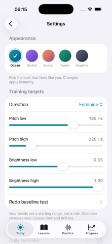 Resona: Trans Voice Training iPhone screenshot