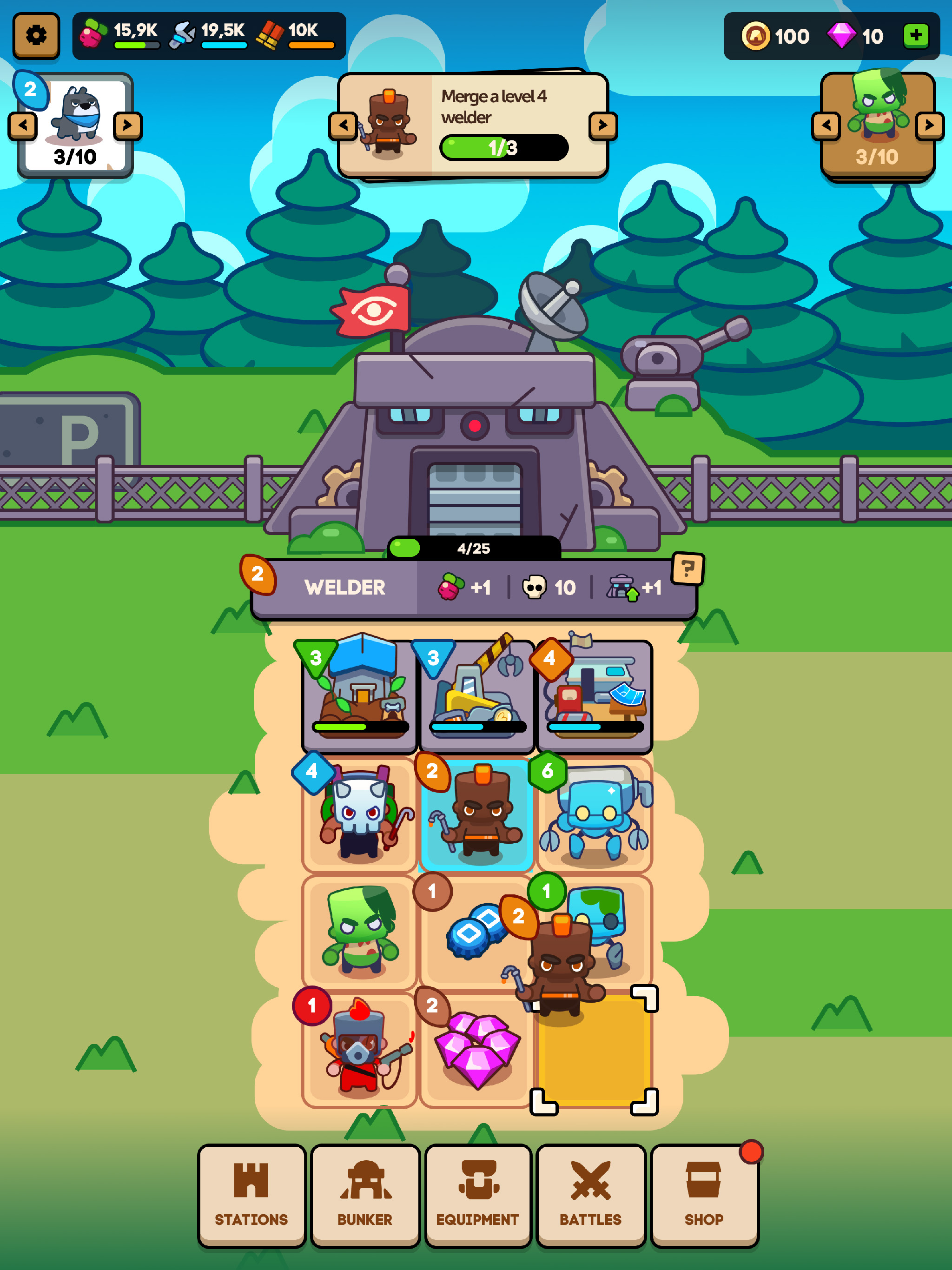Idle Shelter: Merge to Survive screenshot 6