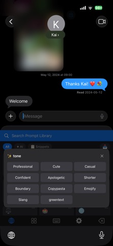 Fetch: AI Keyboard & Prompts iPhone screenshot