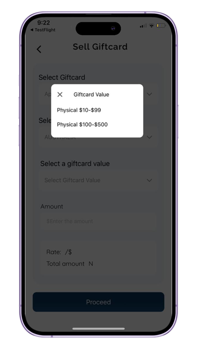 Presto: Sell Giftcards Screenshot