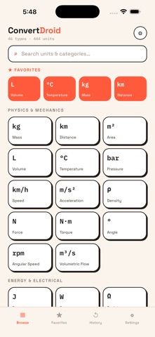 ConvertDroid: Unit Converter Screenshot 1 of 3