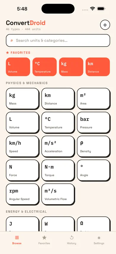 ConvertDroid: Unit Converter screenshot 1