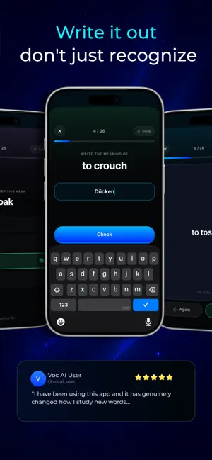 Voc AI - Vocabulary Trainer screenshot 2