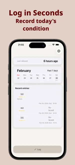Rhythm – Daily Log Calendar screenshot 1