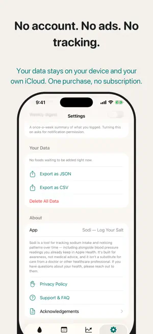 Sodi: Sodium Tracker screenshot 4
