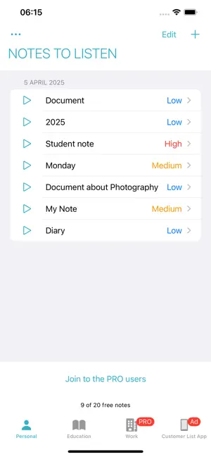 Listen To Notes: Read Aloud screenshot 1