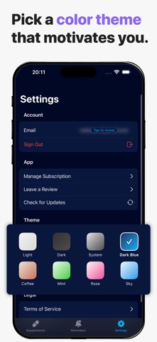 SuppAI Supplement Reminder screenshot