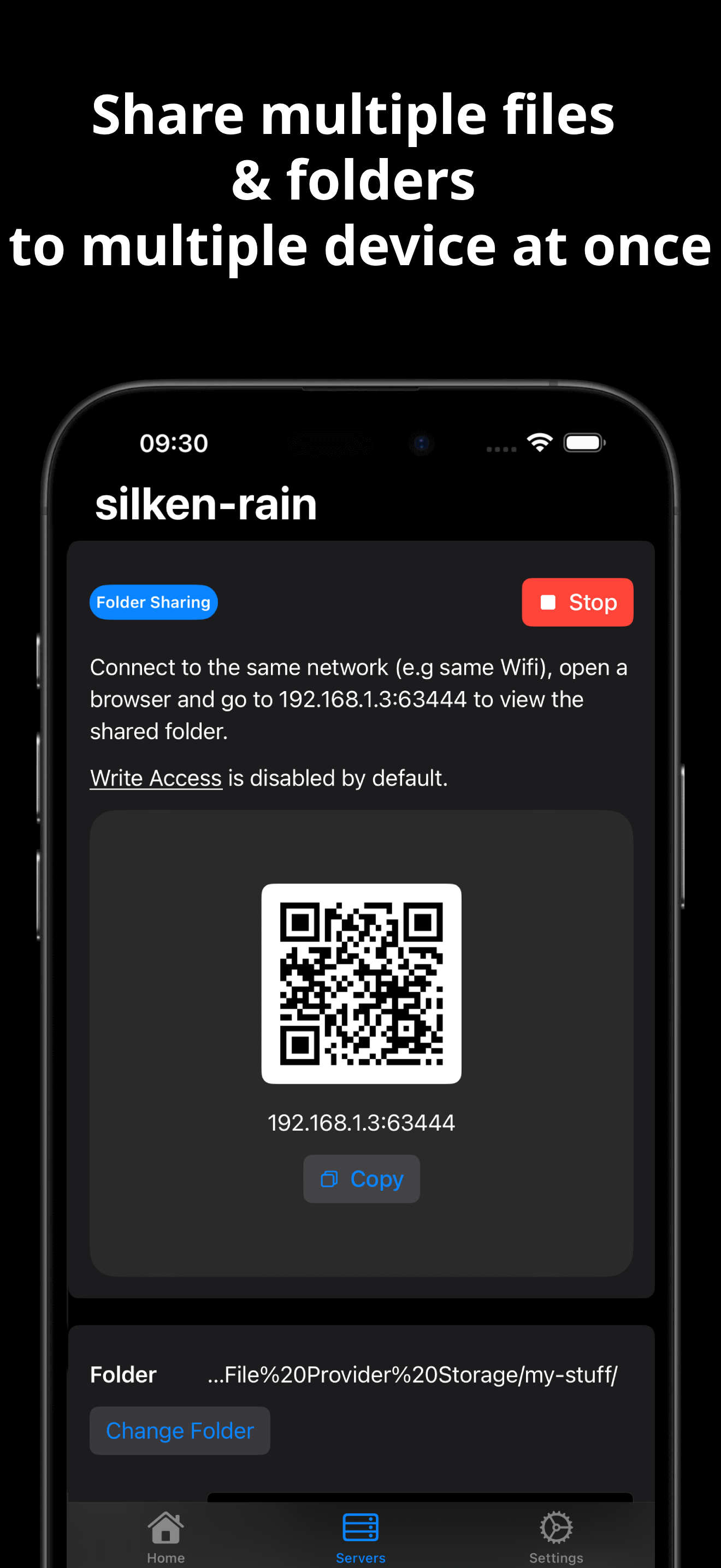 PocketServer: Folder Sharing