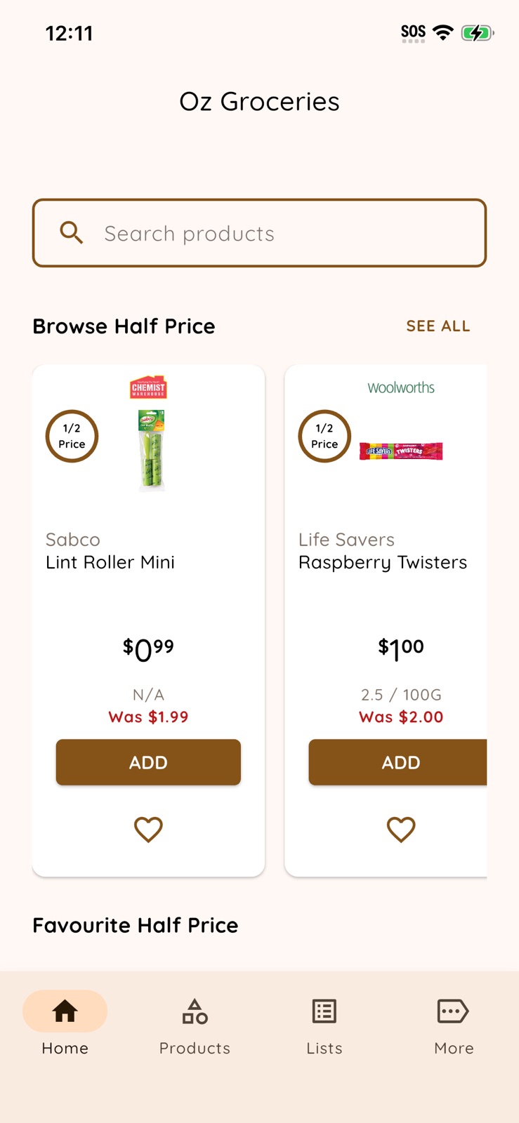 Half Price Deals iphone screenshot 3