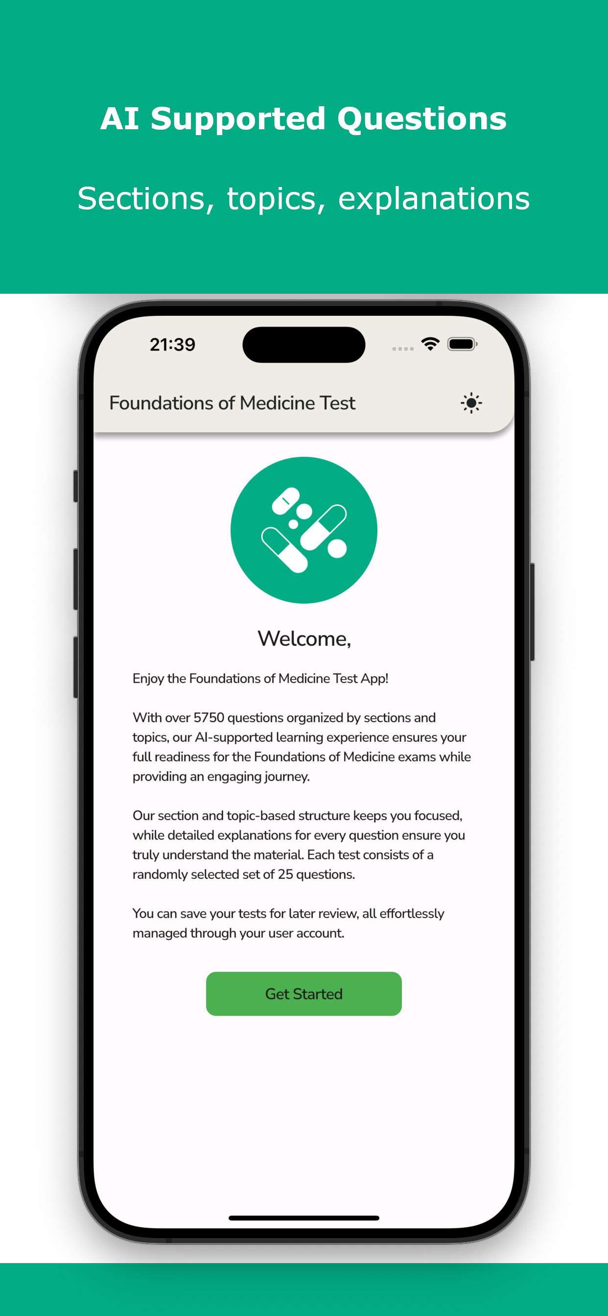 Foundations of Medicine Test screenshot 2