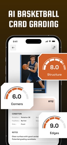 Basketball Card Scanner - BC9 iPhone screenshot