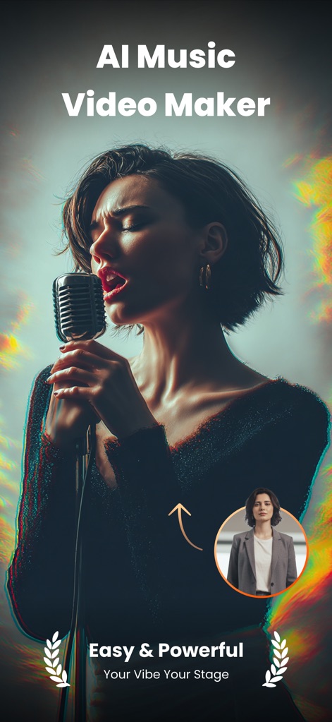 VibeMe AI: Music Video Maker - L'application transforme vos photos en performances captivantes grâce à son IA avancée et offre une interface simple et puissante.