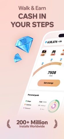 RunPerk: Pace & Earn Rewards iPhone screenshot