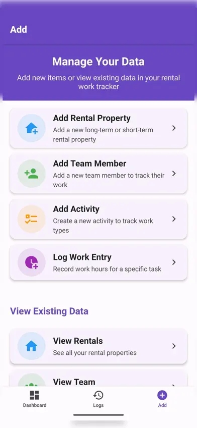 Rental Time Tracker screenshot 2