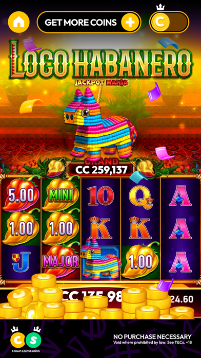 CrownCoins Casino Screenshot