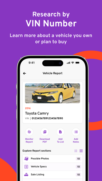 Bumper: Car Buying Vin Check Screenshot