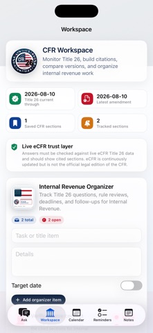 CFR AI - Title 26 Screenshot 2 of 5