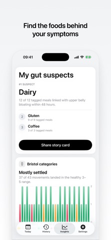 Settle: IBS & Gut Tracker Screenshot 2 of 5