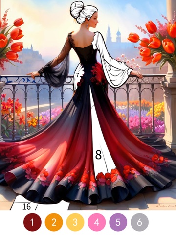 Princess Dress Coloring Book iPad screenshot