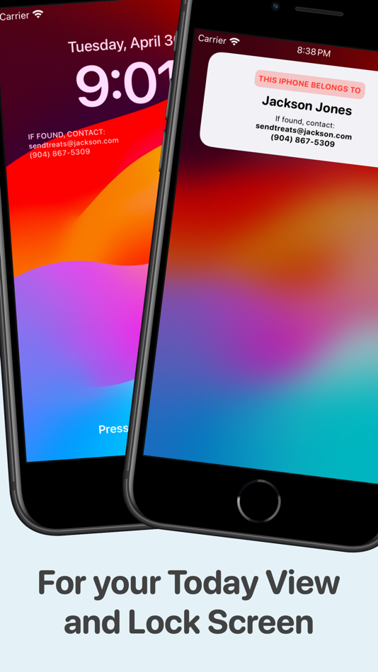 #4. Nametag - Lost Phone Widget (iOS) Ved: Wyatt Harrell
