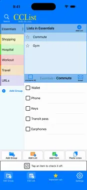 CCList screenshot 1