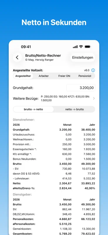 BruttoNetto – Gehaltsrechner screenshot 1 of 8