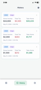 1099 Tax Calculator screenshot