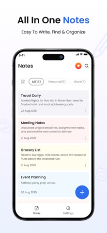 Thinky Notes screenshot
