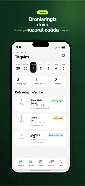 GoalBookUz screenshot 1