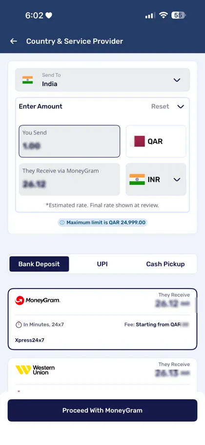Screenshot 3 von 6 zu Ooredoo Money