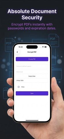 Secure PDF with expiry date iPhone screenshot
