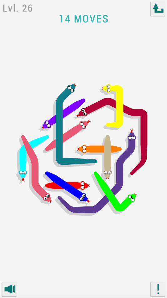 #2. Tangled 2D Snakes (iOS) 由: Hieu Hoang