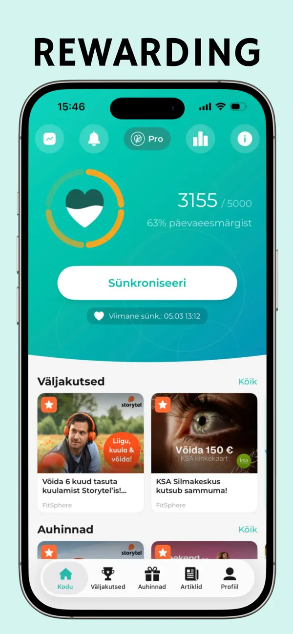 Screenshot #1 pour FitSphere - Rewarded Walking