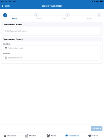 CricPulse-Cricket Scoring App iPad screenshot
