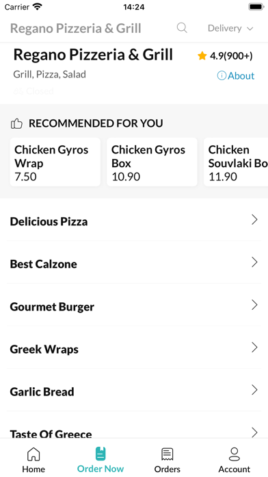 Regano Pizzeria & Grill Screenshot