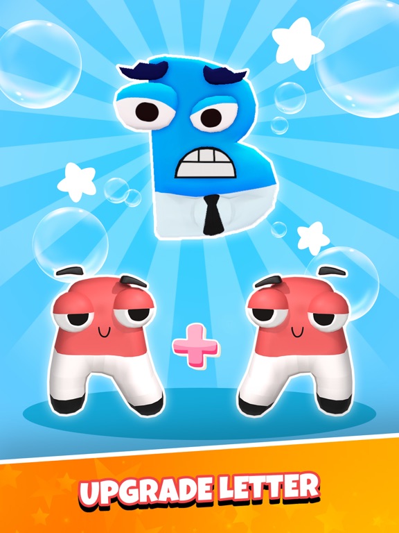Screenshot #5 pour Letter Race 3D: Run & Merge