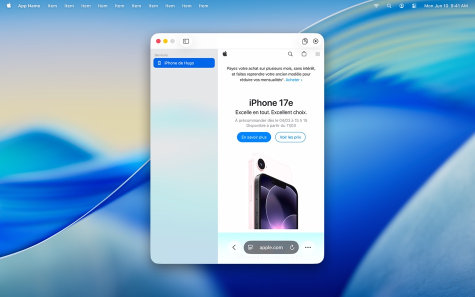 PhoneWire (macOS) Által: Hugo Kestali