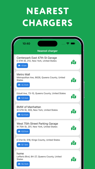 EV Car Charging Stations App Screenshot
