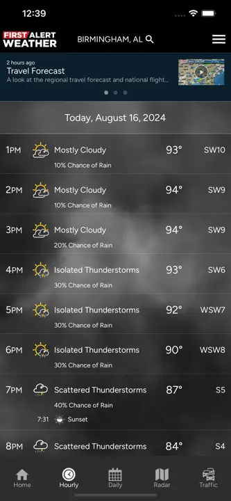 WBRC First Alert Weather : capture d’écran 2 sur 4