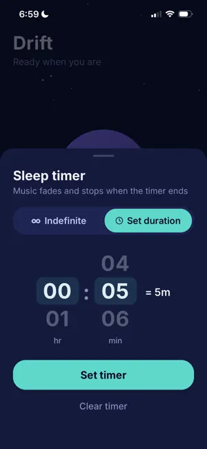 Drift Sleep Timer screenshot 2