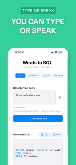 Words to SQL Script Generator screenshot 12
