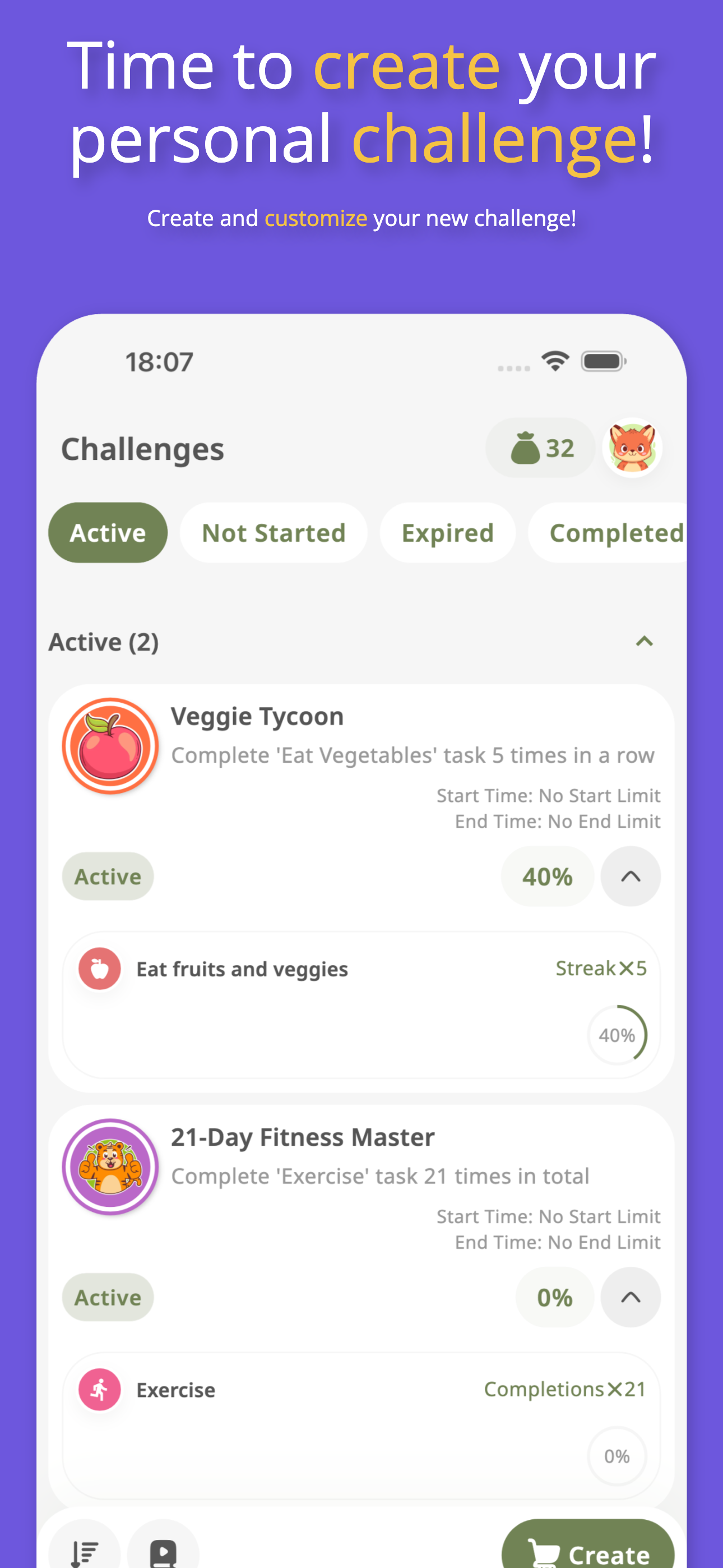 Habit Tracker: Goals & Rewards