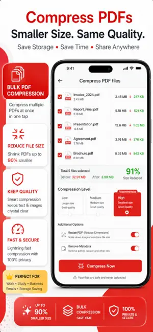 compress pdf, reduce pdf size screenshot 2