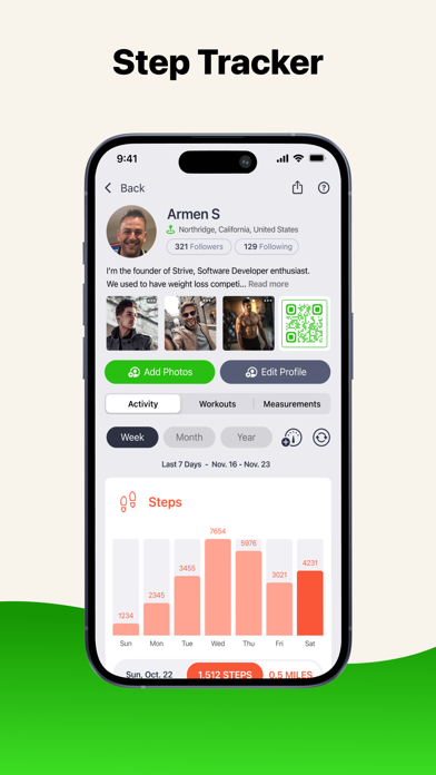 Strive: Steps Walking Tracker screenshot