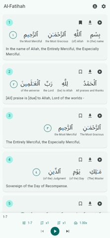 Global Quran Memorizer app screenshot
