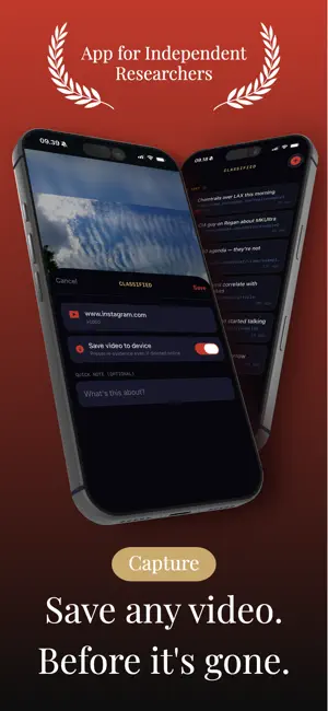 The Classified App: Research screenshot 1